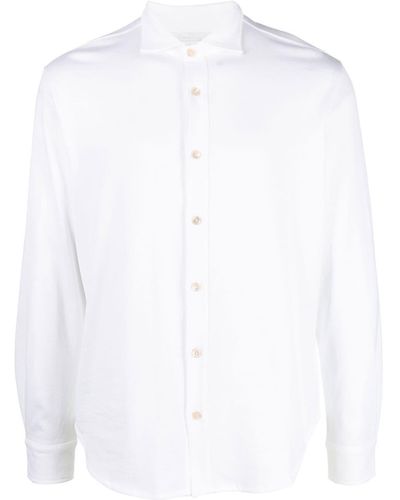 Eleventy Hemd aus Jersey - Weiß