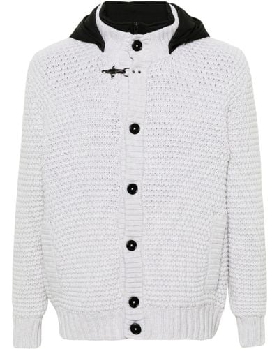 Fay Double Front Layered Jacket - White