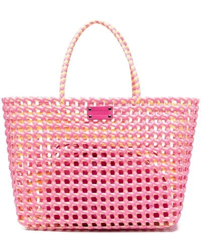 MSGM Gewebter Shopper - Pink