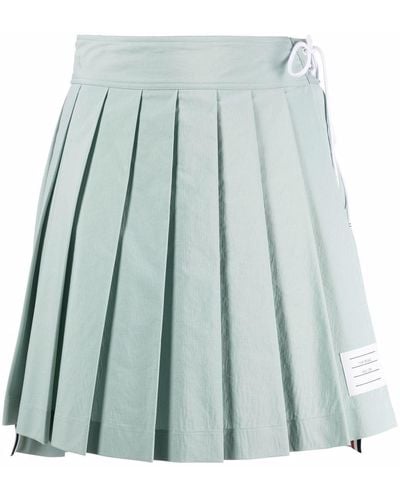 Thom Browne Minifalda con dobladillo asimétrico - Azul