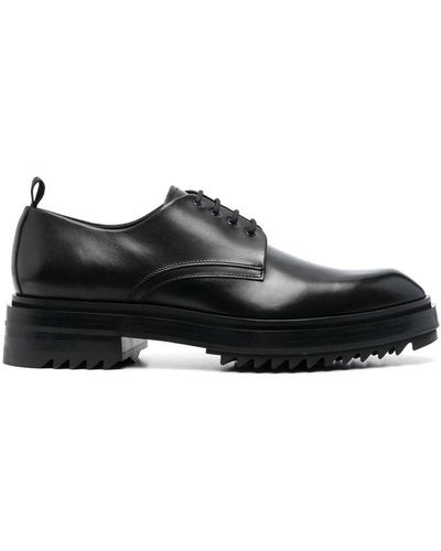 Lanvin Alto Leren Derby Schoenen - Zwart