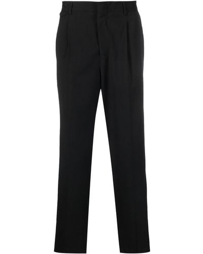 Manuel Ritz Pleat-detail Trousers - Black