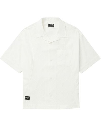 FIVE CM Camicia con motivo geometrico - Bianco