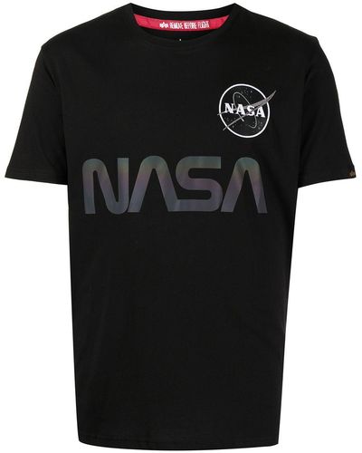 Alpha Industries Camiseta Nasa con motivo gráfico - Negro