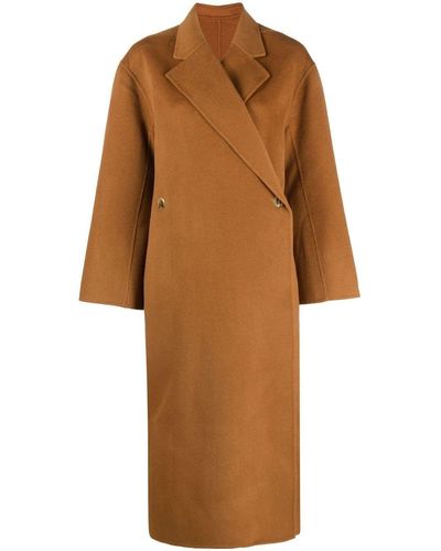By Malene Birger Notched-lapel Button-fastening Coat - Brown