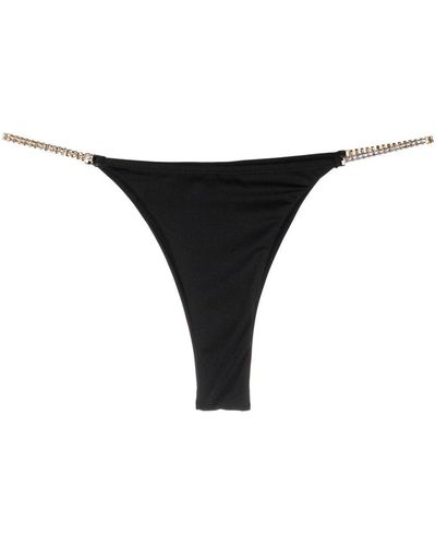 Chiara Ferragni Crystal-embellished Bikini Bottoms - Black