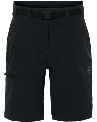 Rossignol Taffeta Belted Shorts - Blue