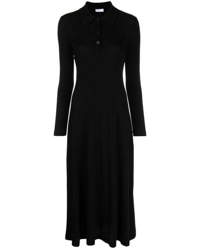 Rosetta Getty Long-sleeve Shirt Dress - Black