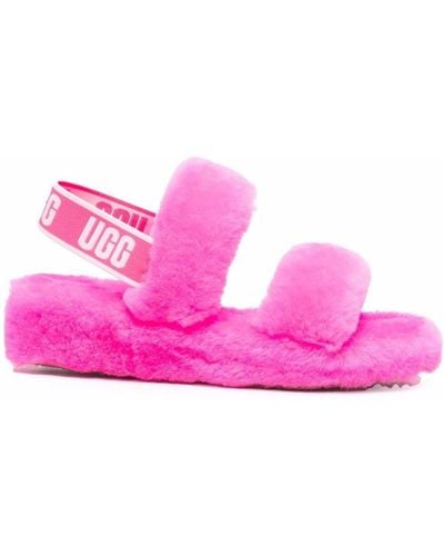 UGG Oh Yeah Zwart Sandalen - Pink