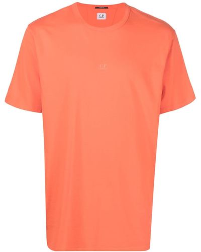 C.P. Company T-shirt en coton à logo imprimé - Orange