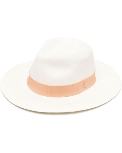 Helen Kaminski Vitoria Straw Fedora Hat - White