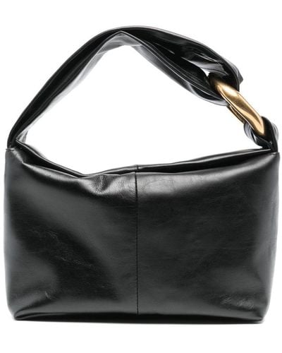 Jil Sander Medium Leather Tote Bag - Black