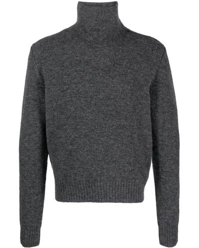 Isabel Marant Mélange-effect Knitted Sweater - Grey