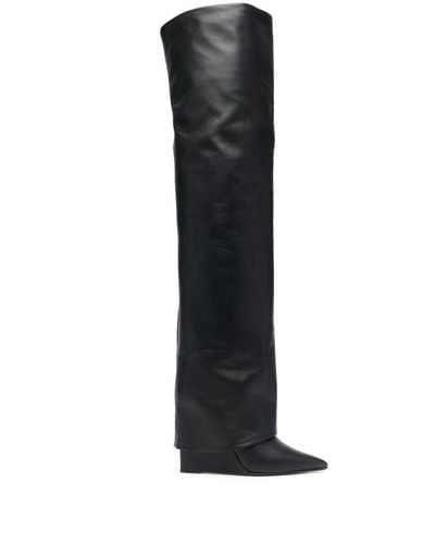Le Silla Foldover-top Knee-length 125mm Boots - Black