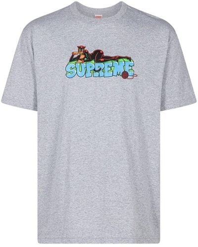 Supreme Catwoman Graphic-print T-shirt - Grey