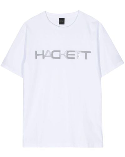 Hackett T-Shirt mit Logo-Print - Weiß