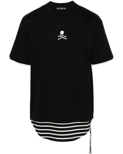 MASTERMIND WORLD レイヤード Tシャツ - ブラック