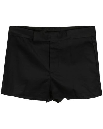 SAPIO Tailored Cotton Mini Shorts - Black