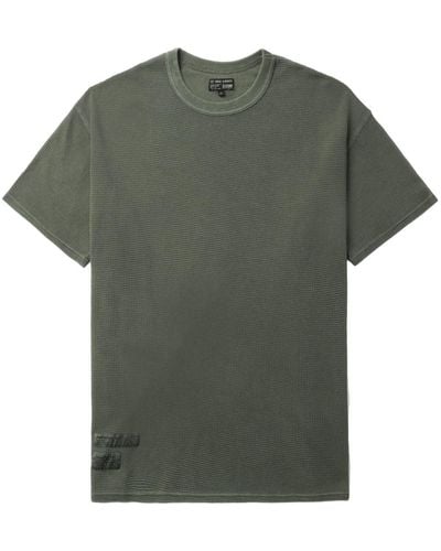 Izzue Logo-appliqué Cotton T-shirt - Green
