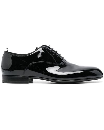 Officine Creative Harvey Patent-leather Oxford Shoes - Black
