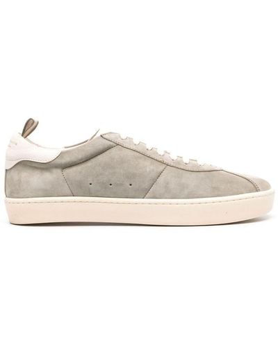 Officine Creative Lace-up Suede Sneakers - White