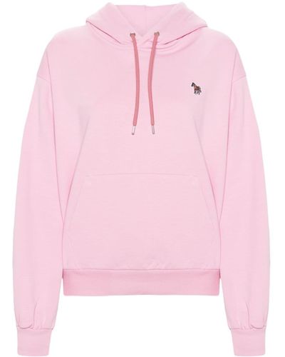 PS by Paul Smith Hoodie à patch Zebra - Rose