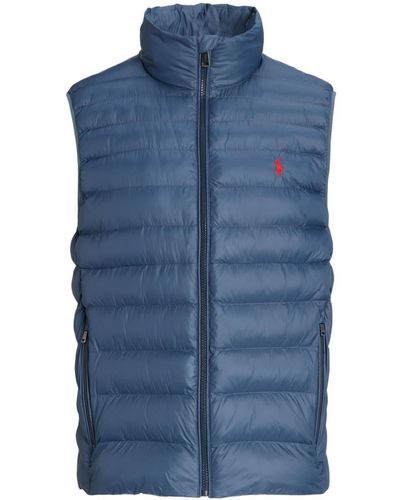 Polo Ralph Lauren Polo Pony Puffer Gilet - Blue