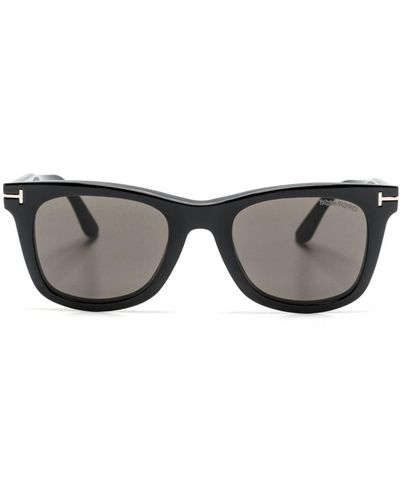 Tom Ford Brille mit getönten Clip-On-Gläsern - Grau
