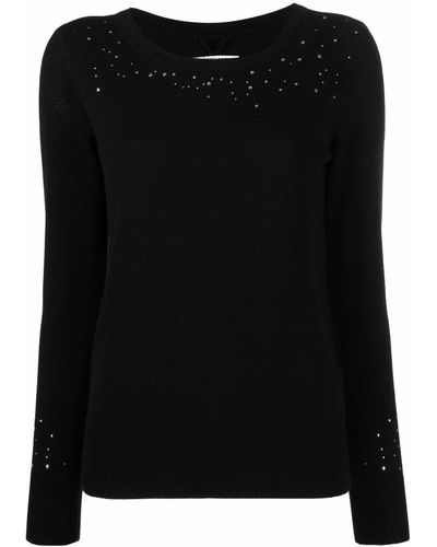 Max & Moi Stud-embellished Sweater - Black