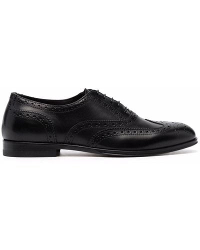 SCAROSSO Judy Lace-up Brogues - Black