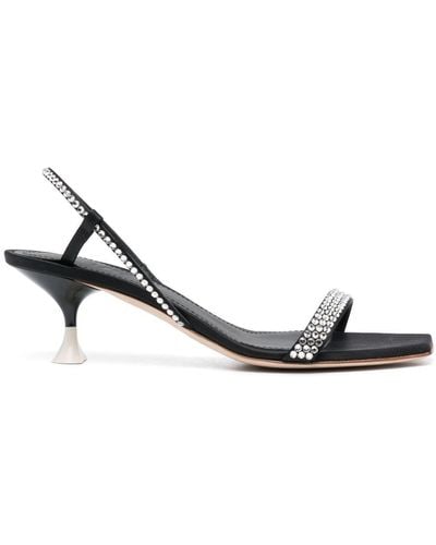 3Juin 65mm Crystal-embellished Sandals - Black