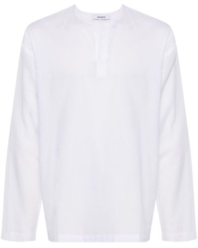 GIMAGUAS Cotton Stripped Shirt - White