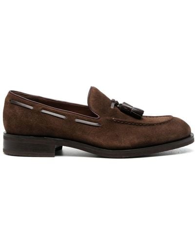 Fratelli Rossetti Tassel-detail Suede Loafers - Brown