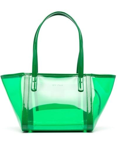 BY FAR Transparent Tote Bag - Green