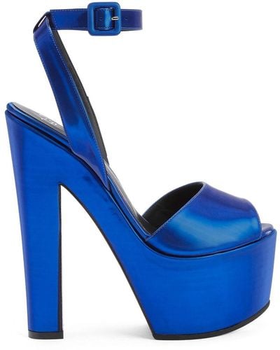 Giuseppe Zanotti Tarifa 170mm Platform Sandals - Blue