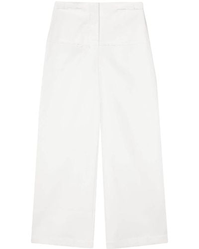 Litkovskaya Cotton Straight-leg Trousers - White