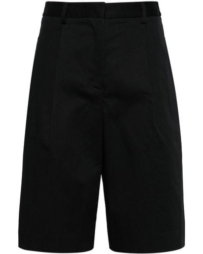 Matteau High-waist Chino Shorts - Black