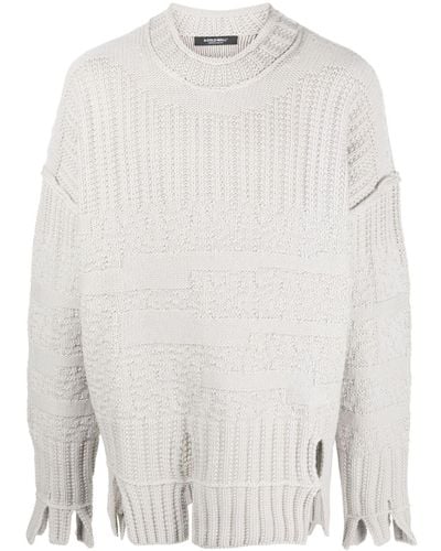 A_COLD_WALL* * Textured Mock Neck Knit - White