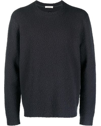 Craig Green Logo-plaque Fleece Sweater - Blue