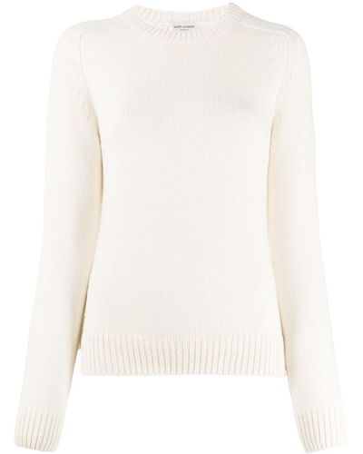 Saint Laurent Relaxed Ribbed Detail Sweater - Multicolor