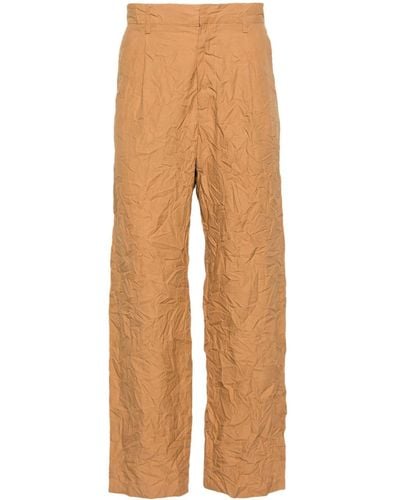 AURALEE Finx Mid-rise Tapered Trousers - White