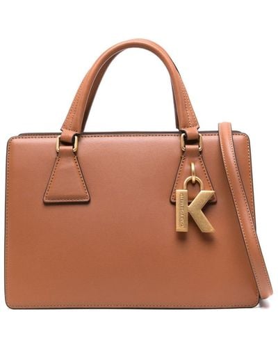 Karl Lagerfeld Medium K/lock Tote Bag - Brown