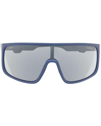 Carrera Sonnenbrille mit Oversized-Gestell - Blau