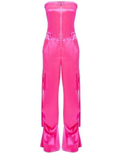 retroféte Estrella Strapless Jumpsuit - Pink