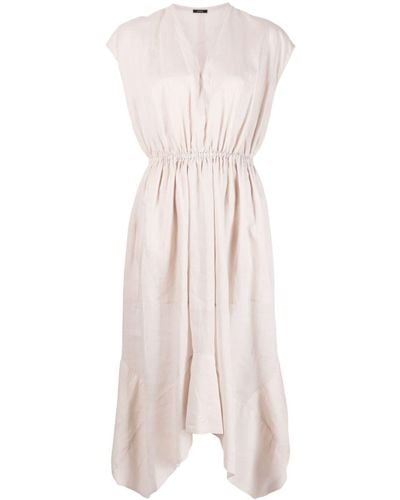 JOSEPH Vestido midi plisado - Rosa