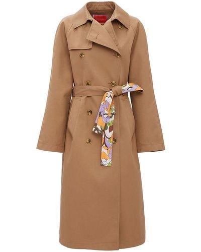 La DoubleJ Milano Belted Trench Coat - Natural