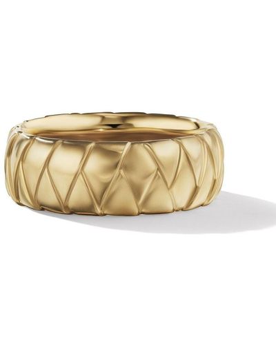 David Yurman 18kt Yellow Gold Cairo Wrap Ring - Metallic
