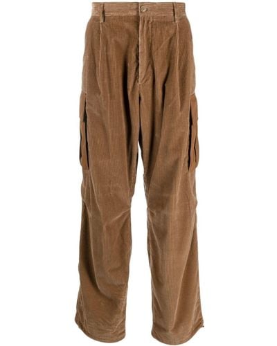Moncler Corduroy Wide-leg Pants - Brown