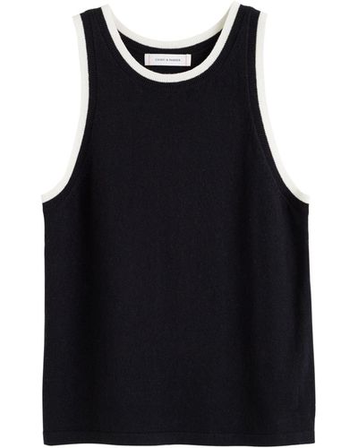 Chinti & Parker Knitted Tank Top - Black