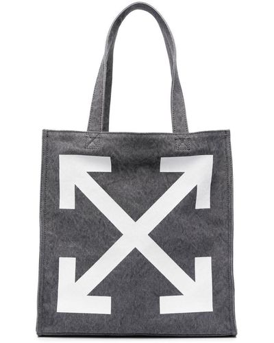 Off-White c/o Virgil Abloh Logo-print Tote Bag - Gray